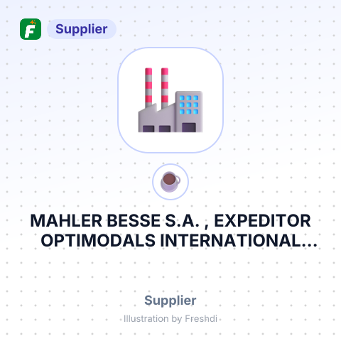 MAHLER BESSE S.A. , EXPEDITOR OPTIMODALS INTERNATIONAL RENCENU – summary card, no photo uploaded yet