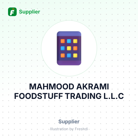MAHMOOD AKRAMI FOODSTUFF TRADING L.L.C – summary card, no photo uploaded yet
