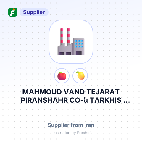 MAHMOUD VAND TEJARAT PIRANSHAHR CO-ն TARKHIS KALAYE HESAM CO-ի պատվերով – summary card, no photo uploaded yet