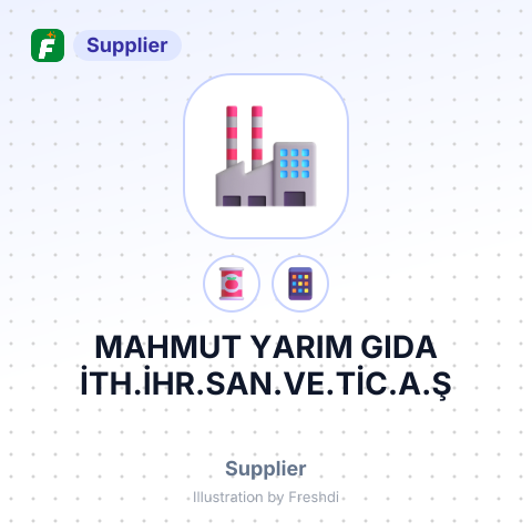 MAHMUT YARIM GIDA İTH.İHR.SAN.VE.TİC.A.Ş – summary card, no photo uploaded yet