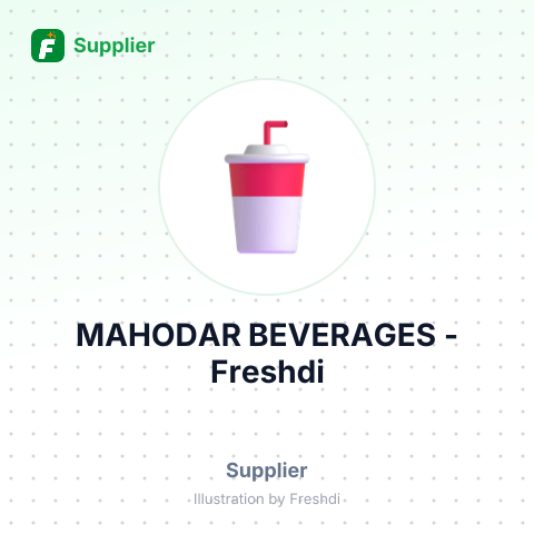 MAHODAR BEVERAGES – summary card, no photo uploaded yet