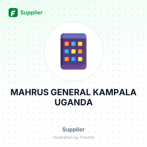 MAHRUS GENERAL KAMPALA UGANDA – summary card, no photo uploaded yet