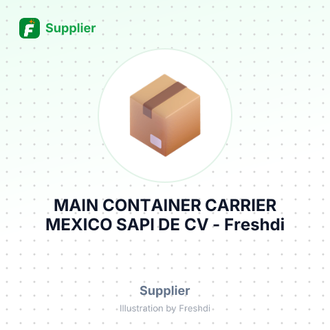 MAIN CONTAINER CARRIER MEXICO SAPI DE CV – summary card, no photo uploaded yet