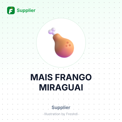 MAIS FRANGO MIRAGUAI – summary card, no photo uploaded yet