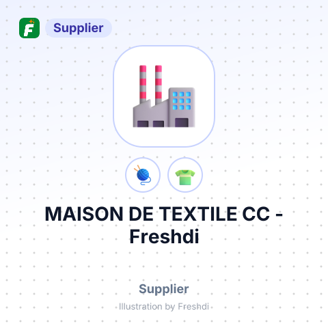 MAISON DE TEXTILE CC – summary card, no photo uploaded yet