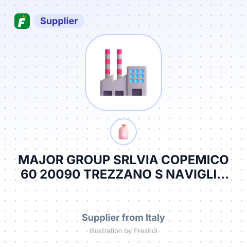 MAJOR GROUP SRLVIA COPEMICO 60 20090 TREZZANO S NAVIGLIO MI ІТАЛІЯ – summary card, no photo uploaded yet