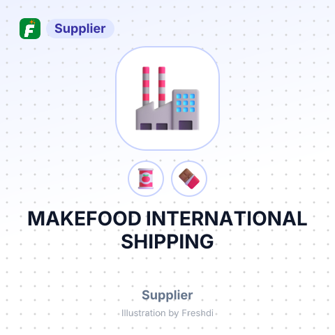 MAKEFOOD INTERNATIONAL SHIPPING – summary card, no photo uploaded yet