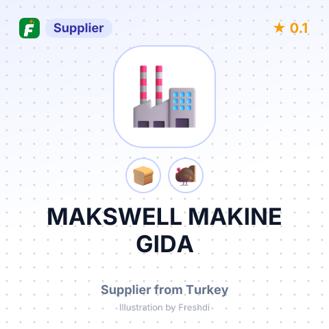 MAKSWELL MAKINE GIDA – summary card, no photo uploaded yet