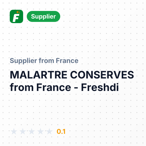 MALARTRE CONSERVES – summary card, no photo uploaded yet