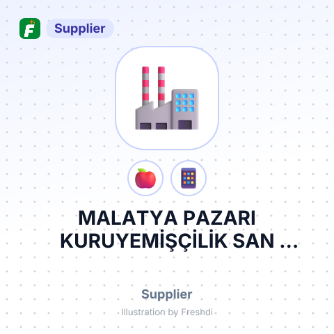 MALATYA PAZARI KURUYEMİŞÇİLİK SAN VETİC.A.Ş. – summary card, no photo uploaded yet