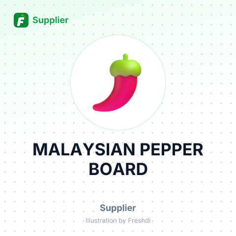 MALAYSIAN PEPPER BOARD – summary card, no photo uploaded yet