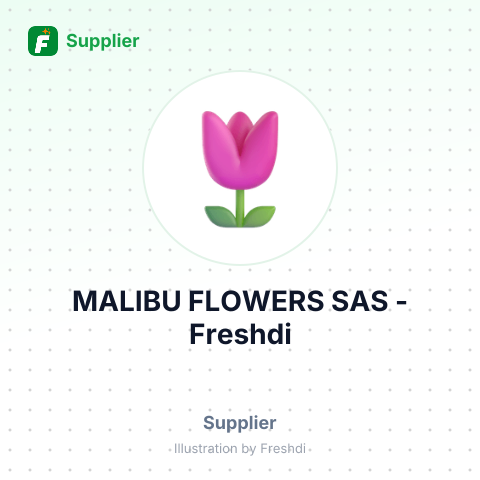 MALIBU FLOWERS SAS – summary card, no photo uploaded yet