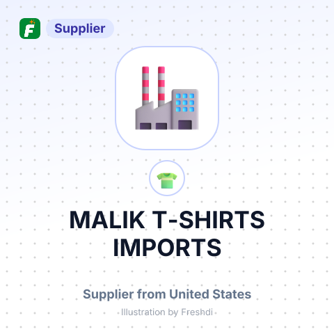 MALIK T-SHIRTS IMPORTS – summary card, no photo uploaded yet