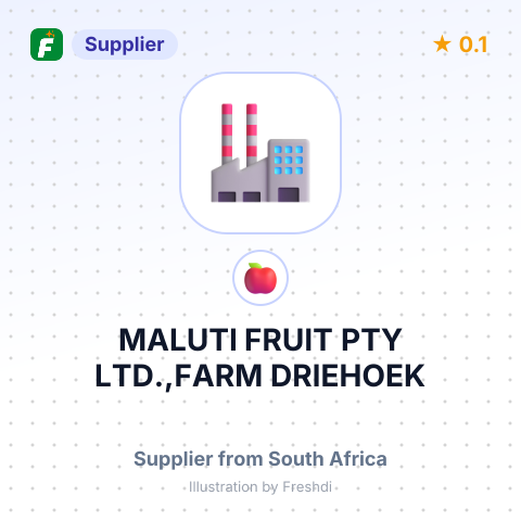 MALUTI FRUIT PTY LTD.,FARM DRIEHOEK – summary card, no photo uploaded yet
