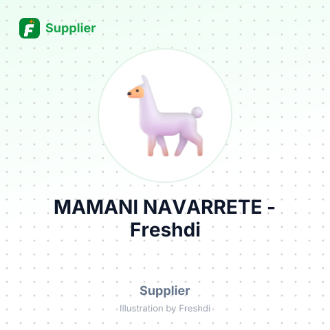 MAMANI NAVARRETE – summary card, no photo uploaded yet