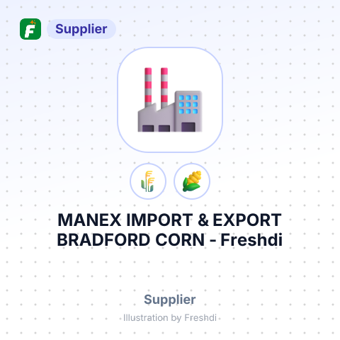 MANEX IMPORT & EXPORT BRADFORD CORN – summary card, no photo uploaded yet