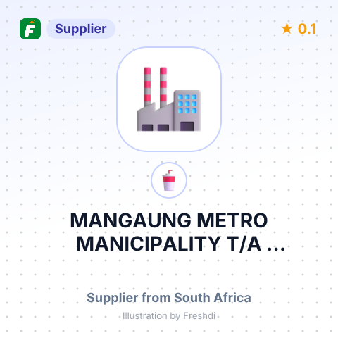 MANGAUNG METRO MANICIPALITY T/A SUBTROPICO, – summary card, no photo uploaded yet