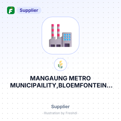 MANGAUNG METRO MUNICIPAILITY,BLOEMFONTEIN – summary card, no photo uploaded yet