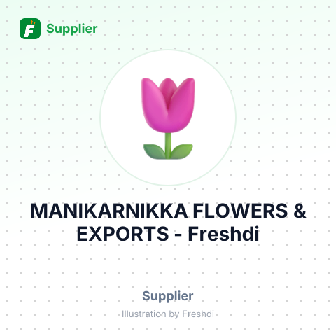 MANIKARNIKKA FLOWERS & EXPORTS – summary card, no photo uploaded yet