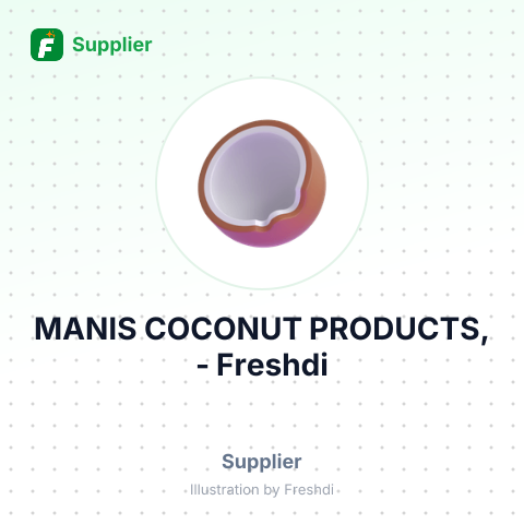 MANIS COCONUT PRODUCTS, – summary card, no photo uploaded yet