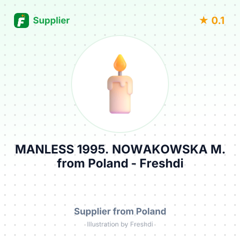 MANLESS 1995. NOWAKOWSKA M. – summary card, no photo uploaded yet