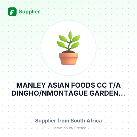 MANLEY ASIAN FOODS CC T/A DINGHO/NMONTAGUE GARDENS/NCAPE TOWN/NRSA – summary card, no photo uploaded yet