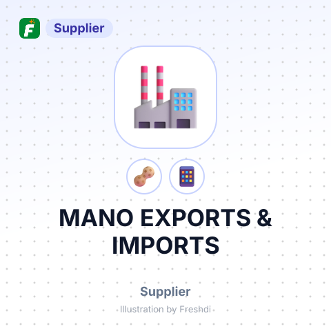 MANO EXPORTS & IMPORTS – summary card, no photo uploaded yet