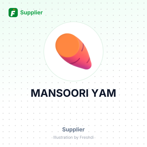 MANSOORI YAM – summary card, no photo uploaded yet