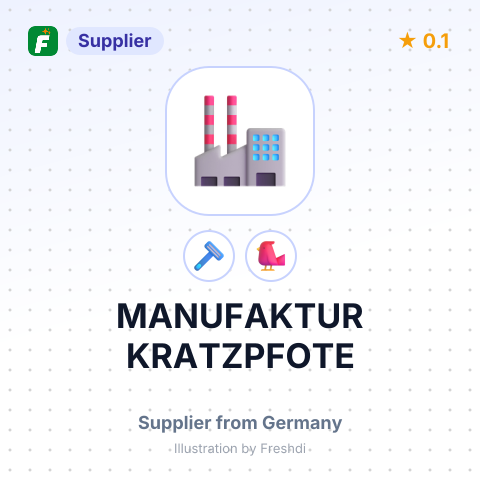MANUFAKTUR KRATZPFOTE – summary card, no photo uploaded yet