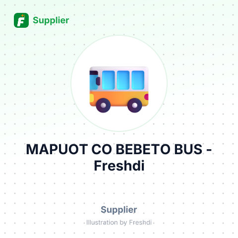 MAPUOT CO BEBETO BUS – summary card, no photo uploaded yet