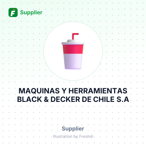 MAQUINAS Y HERRAMIENTAS BLACK & DECKER DE CHILE S.A – summary card, no photo uploaded yet