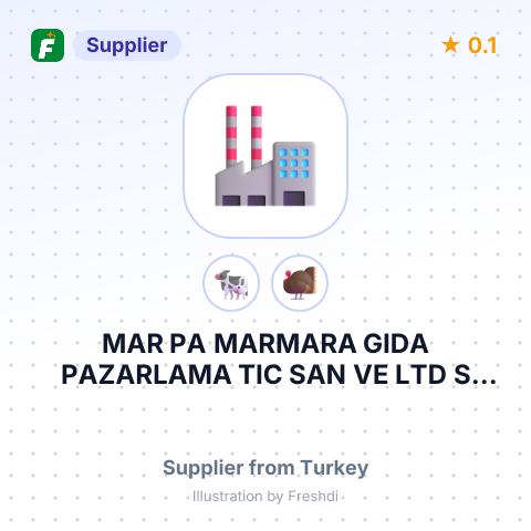 MAR PA MARMARA GIDA PAZARLAMA TIC SAN VE LTD S – summary card, no photo uploaded yet