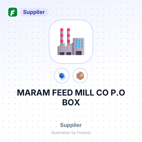 MARAM FEED MILL CO P.O BOX – summary card, no photo uploaded yet