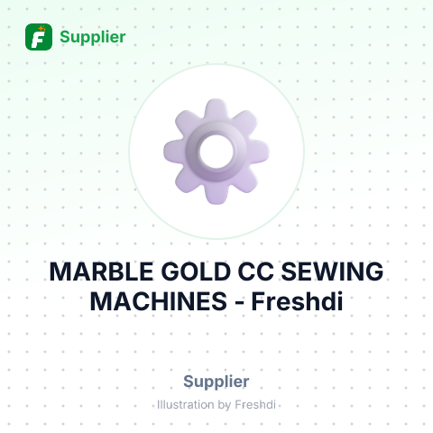 MARBLE GOLD CC SEWING MACHINES – summary card, no photo uploaded yet