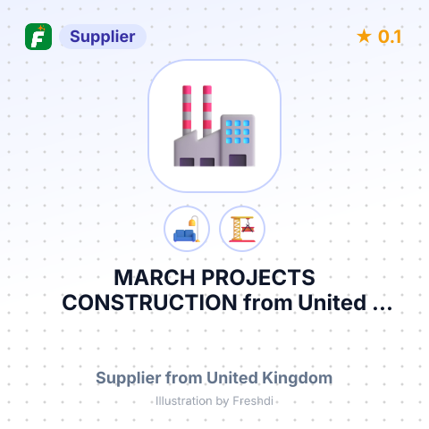 MARCH PROJECTS CONSTRUCTION – summary card, no photo uploaded yet
