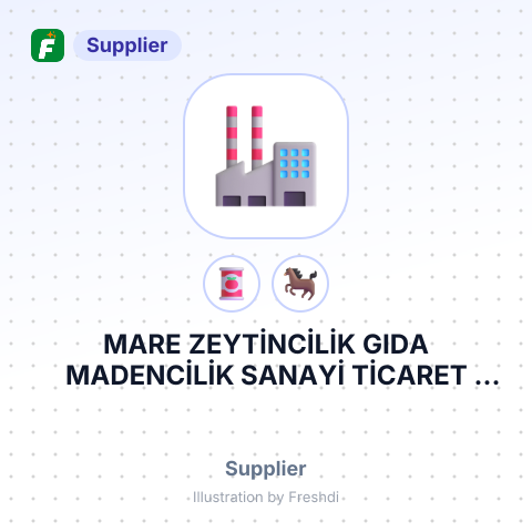 MARE ZEYTİNCİLİK GIDA MADENCİLİK SANAYİ TİCARET LİMİTED ŞİRKETİ – summary card, no photo uploaded yet