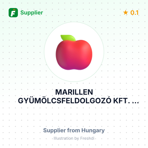 MARILLEN GYÜMÖLCSFELDOLGOZÓ KFT. – summary card, no photo uploaded yet