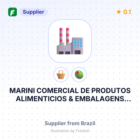 MARINI COMERCIAL DE PRODUTOS ALIMENTICIOS & EMBALAGENS EIRELI. – summary card, no photo uploaded yet