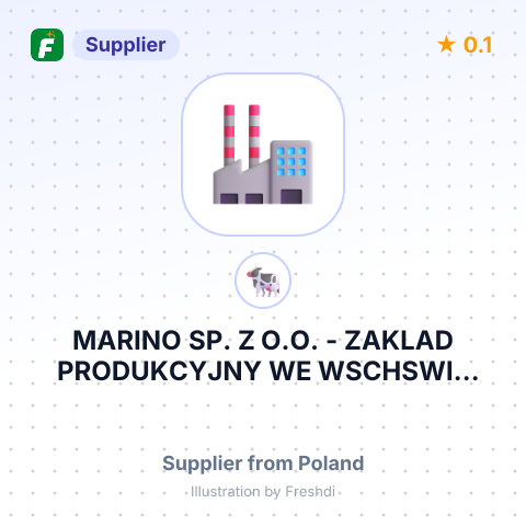 MARINO SP. Z O.O. - ZAKLAD PRODUKCYJNY WE WSCHSWIE – summary card, no photo uploaded yet