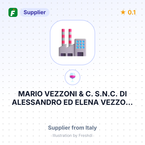 MARIO VEZZONI & C. S.N.C. DI ALESSANDRO ED ELENA VEZZONI – summary card, no photo uploaded yet