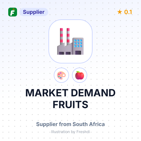 MARKET DEMAND FRUITS – summary card, no photo uploaded yet