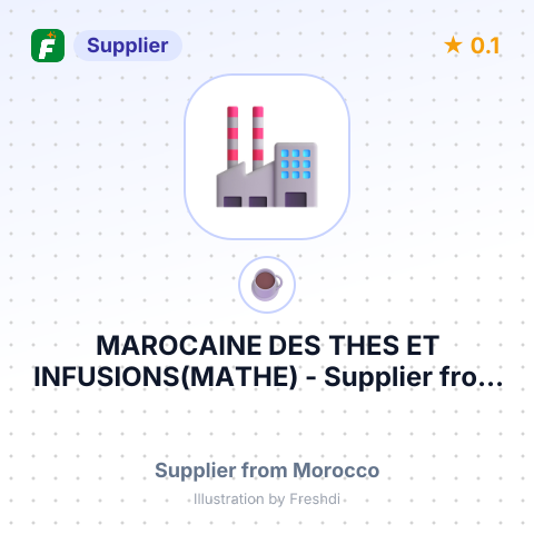 MAROCAINE DES THES ET INFUSIONS(MATHE) – summary card, no photo uploaded yet