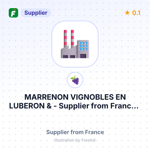 MARRENON VIGNOBLES EN LUBERON & – summary card, no photo uploaded yet
