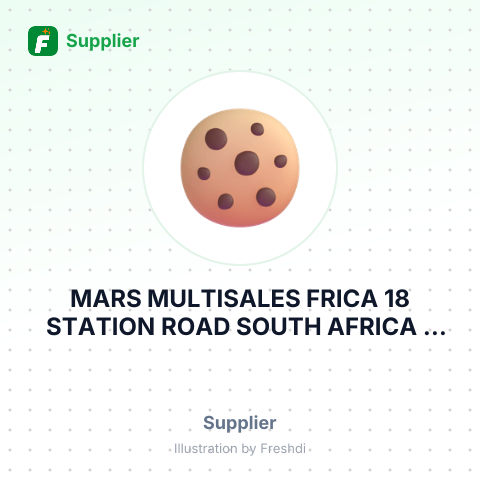 MARS MULTISALES FRICA 18 STATION ROAD SOUTH AFRICA – summary card, no photo uploaded yet