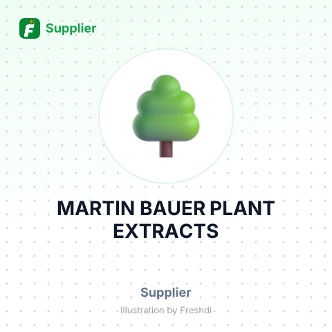 MARTIN BAUER PLANT EXTRACTS – summary card, no photo uploaded yet