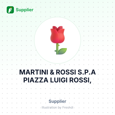 MARTINI & ROSSI S.P.A PIAZZA LUIGI ROSSI, – summary card, no photo uploaded yet