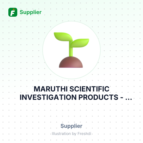 MARUTHI SCIENTIFIC INVESTIGATION PRODUCTS – summary card, no photo uploaded yet