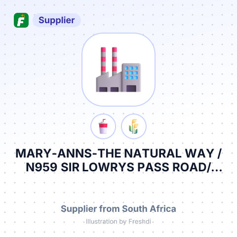 MARY-ANNS-THE NATURAL WAY /N959 SIR LOWRYS PASS ROAD/NGORDONS BAY/NCAPE TOWN – summary card, no photo uploaded yet