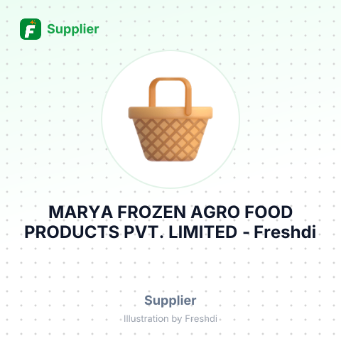 MARYA FROZEN AGRO FOOD PRODUCTS PVT. LIMITED – summary card, no photo uploaded yet