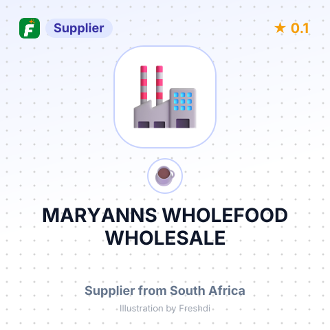MARYANNS WHOLEFOOD WHOLESALE – summary card, no photo uploaded yet
